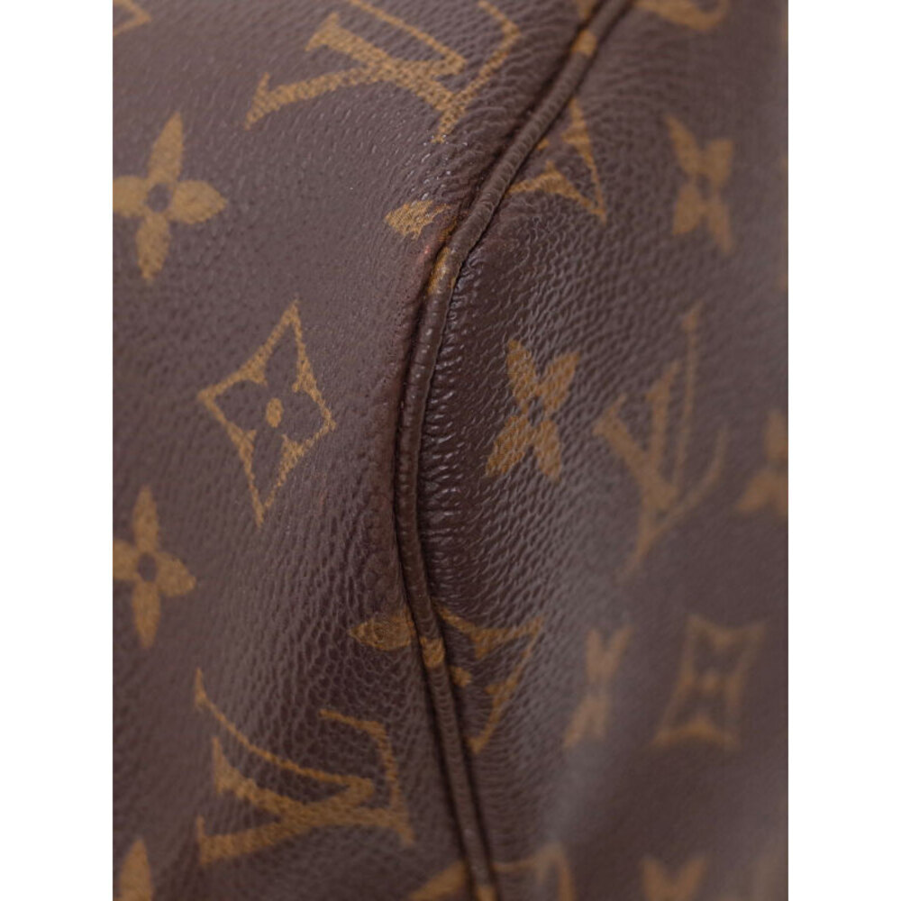 Louis Vuitton Tote Neverfull Brown Monogram Leather Bag - Picture 6 of 8